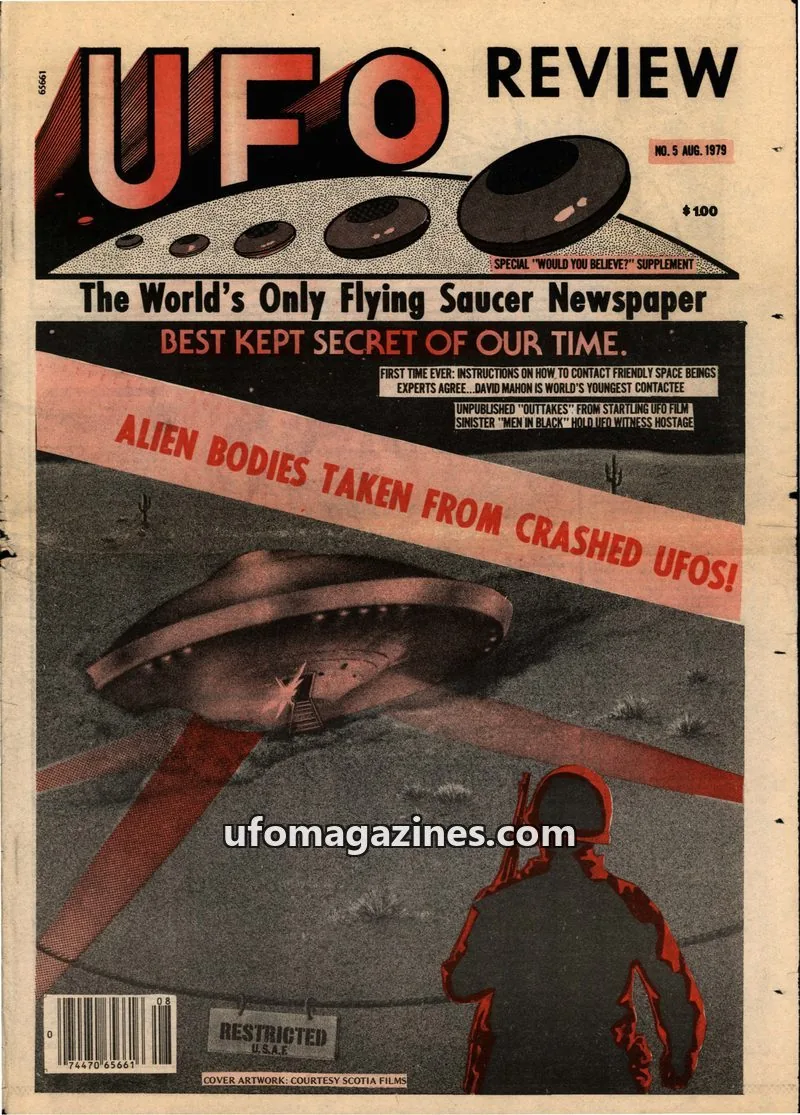 Cover of UFO NEWS SERVICE issue NO. 5: UFO REVIEW