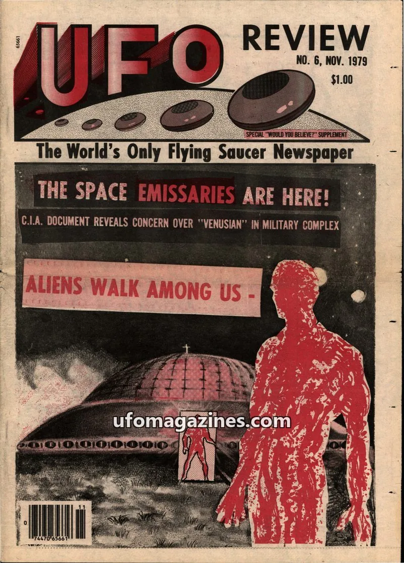 Cover of UFO NEWS SERVICE issue NO. 6: UFO REVIEW
