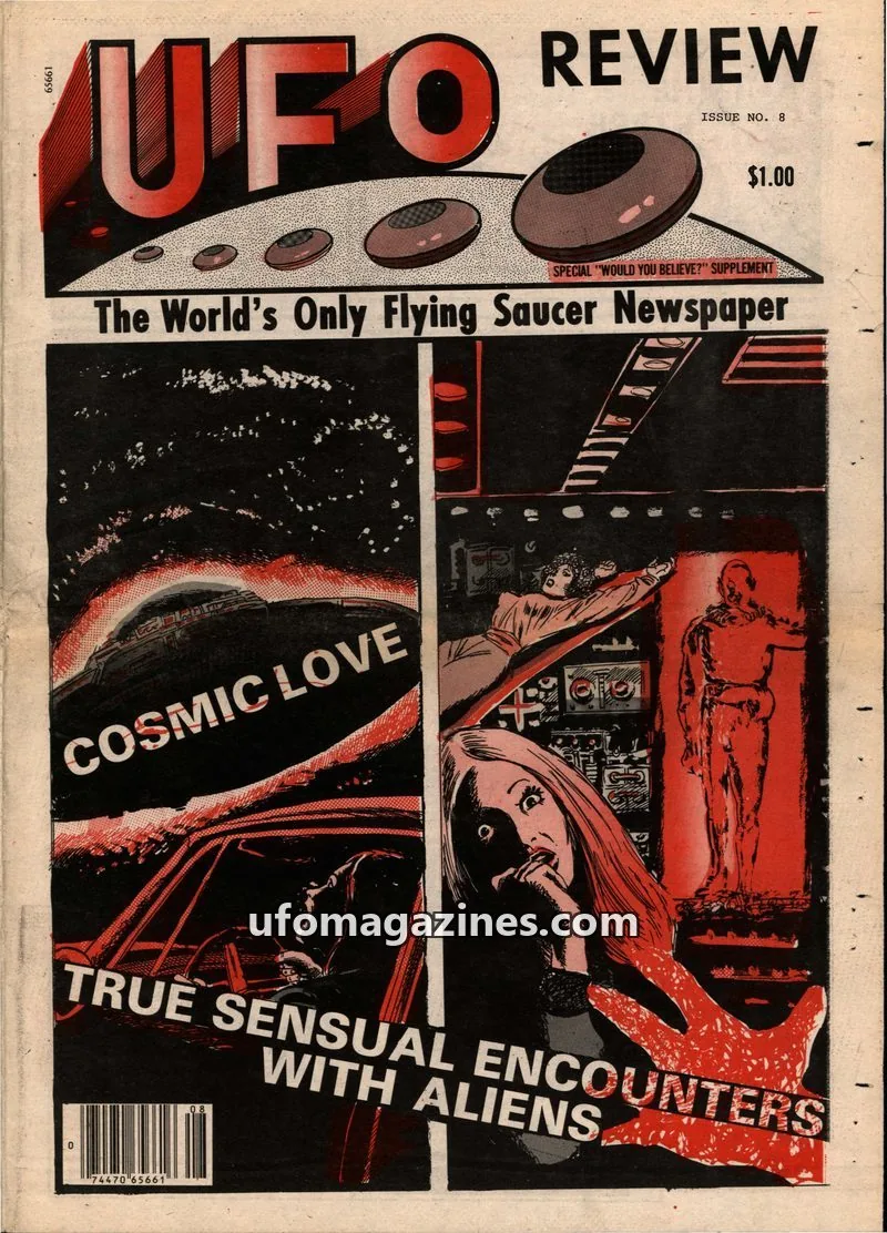 Cover of UFO News Service issue 8: UFO REVIEW