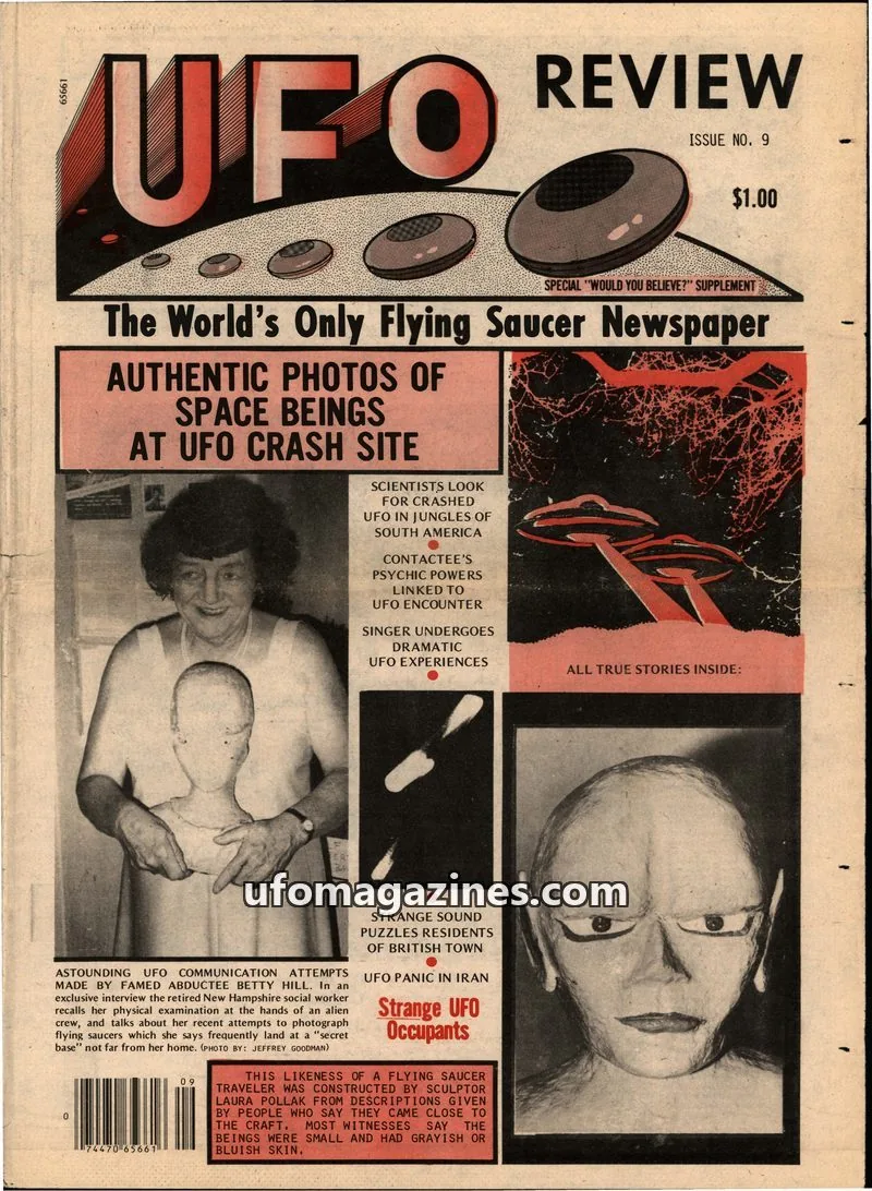 Cover of UFO NEWS SERVICE issue NO. 9: UFO REVIEW