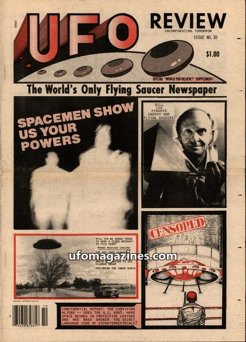Cover of UFO News Service issue 10: UFO REVIEW