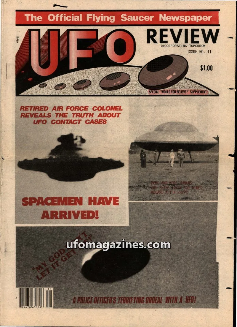 Cover of UFO NEWS SERVICE issue 11: UFO REVIEW