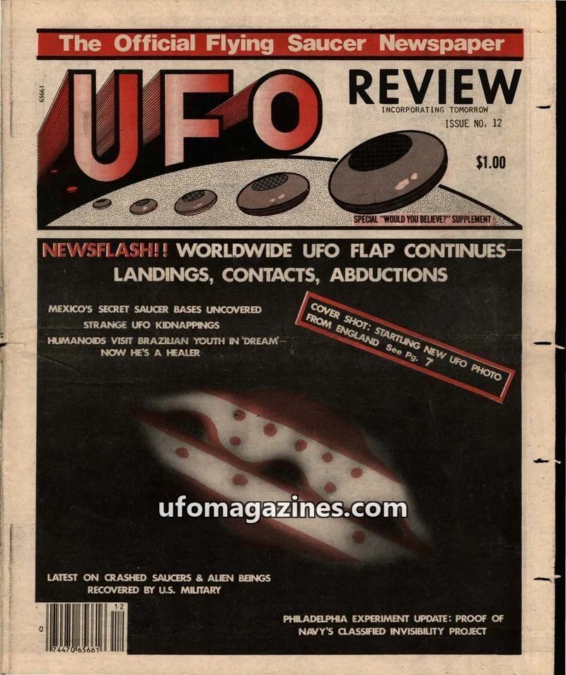 Cover of UFO News Service issue 12: UFO REVIEW