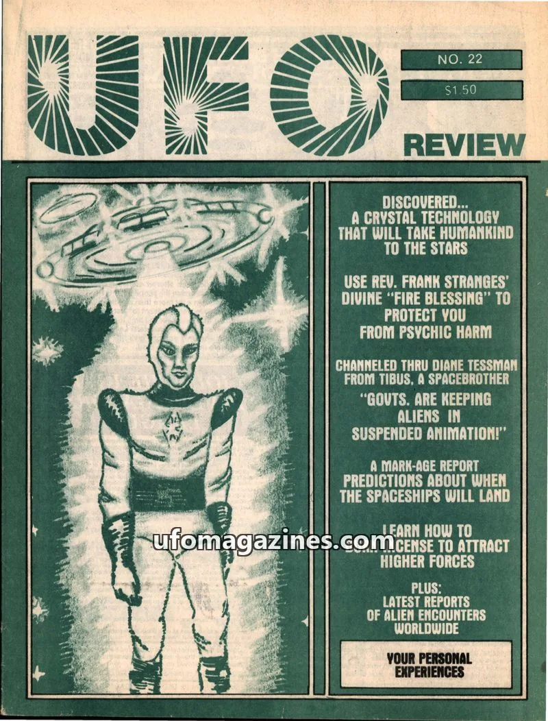 Cover of UFO Review (Tim Beckley) issue 22: UFO REVIEW