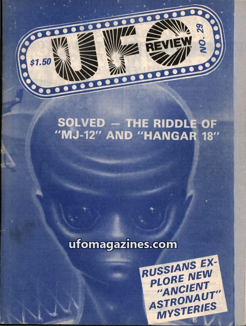 Cover of UFO Review (Tim Beckley) issue 29: UFO REVIEW