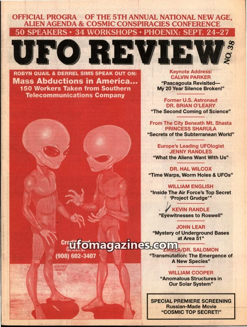 Cover of Inner Light Publications issue 38: UFO REVIEW