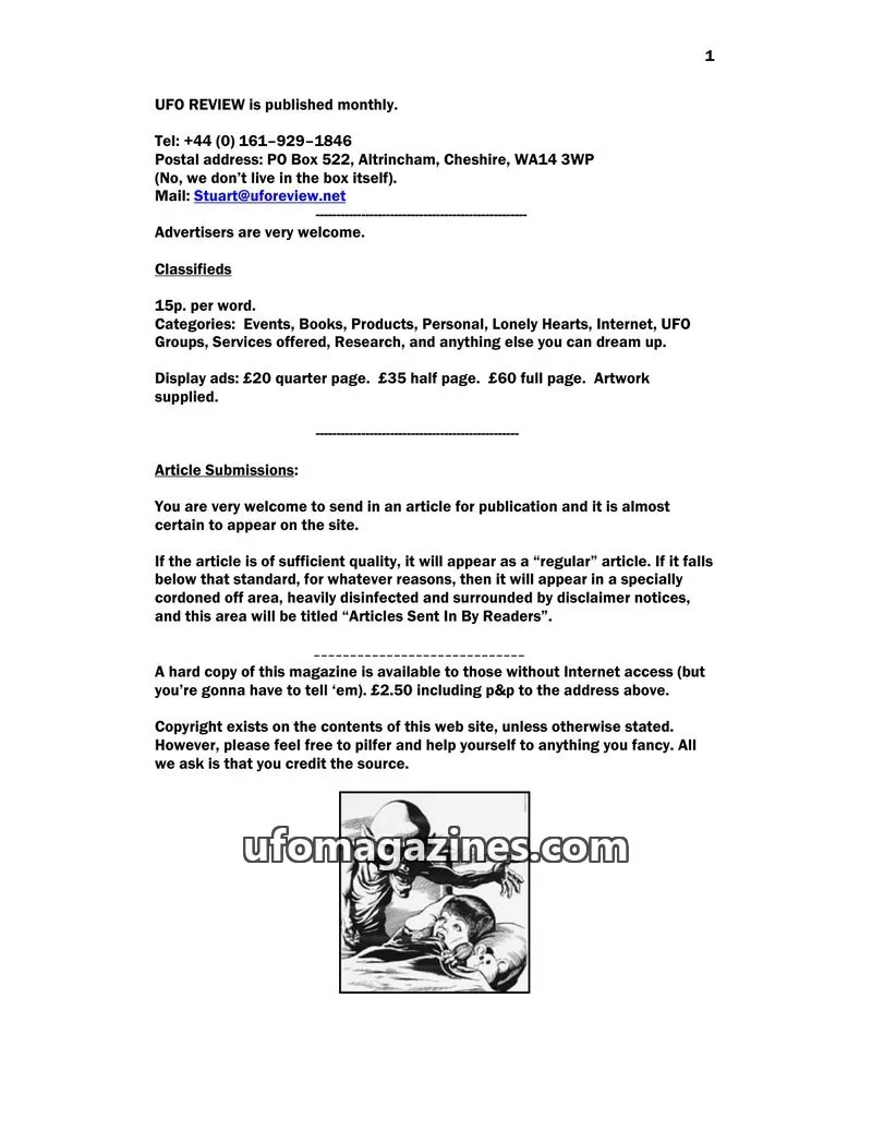 Cover of UFO Review issue Number 2: UFO REVIEW