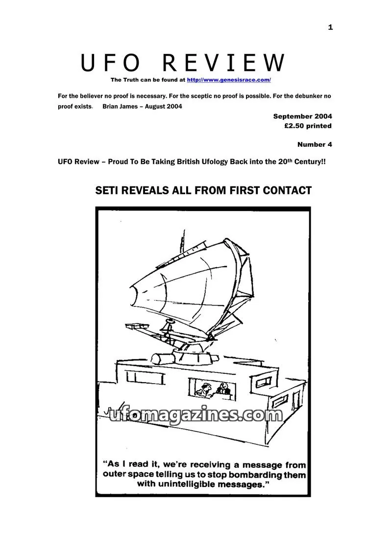 Cover of UFO Review issue Number 4: UFO REVIEW