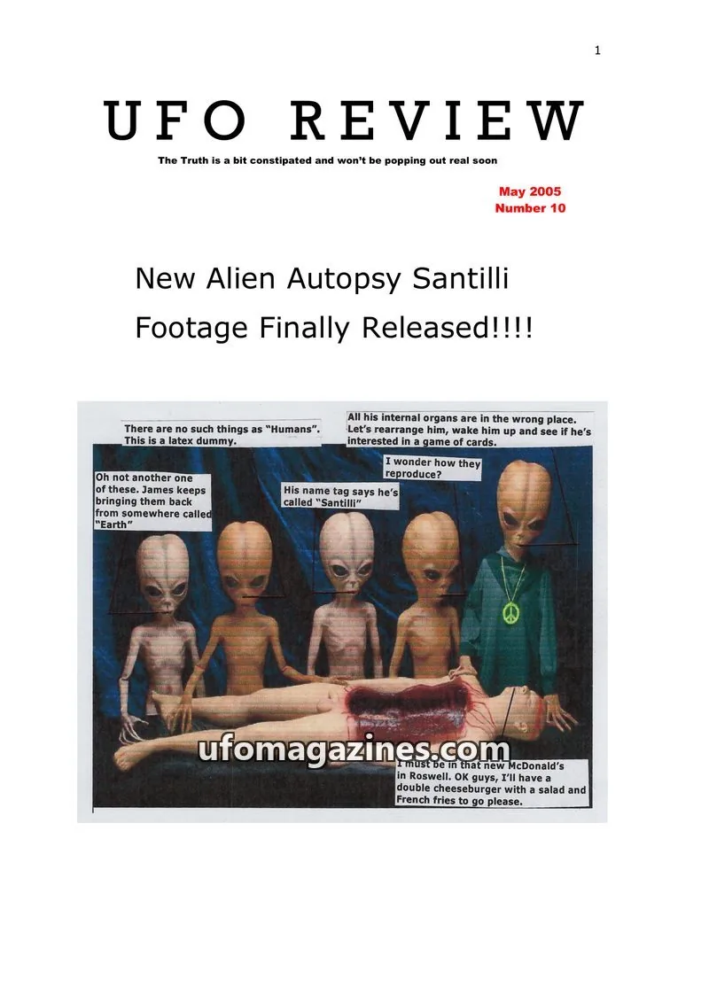 Cover of UFO Review issue Number 10: UFO REVIEW