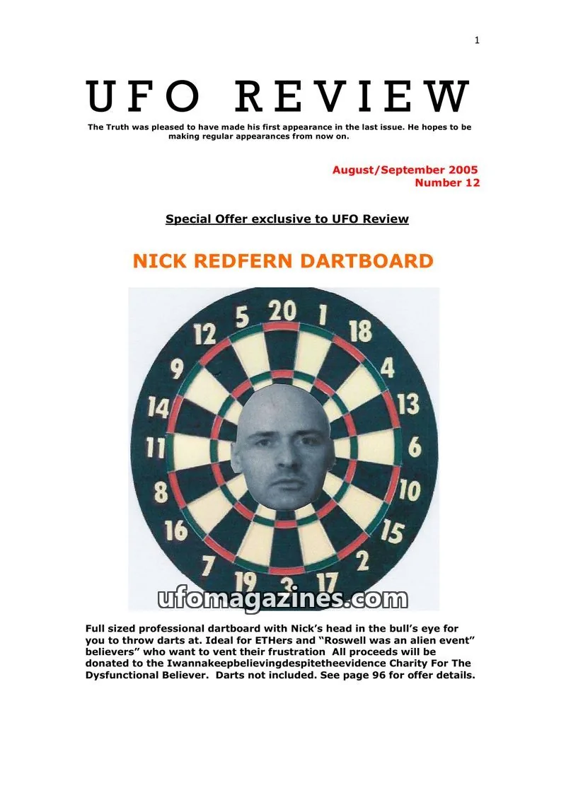Cover of UFO Review issue Number 12: UFO REVIEW