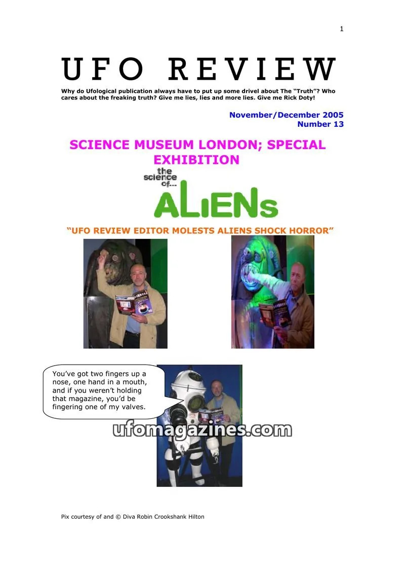 Cover of UFO Review issue 13: UFO REVIEW
