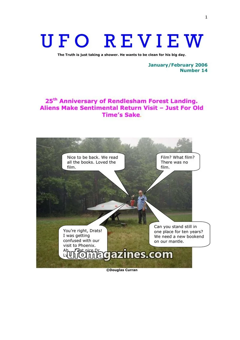 Cover of UFO Review issue Number 14: UFO REVIEW