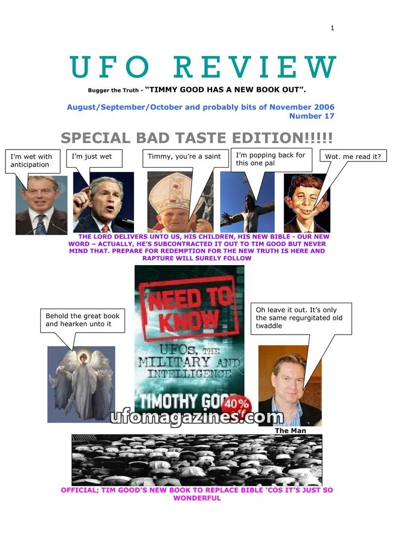 Cover of UFO Review issue 17: UFO REVIEW