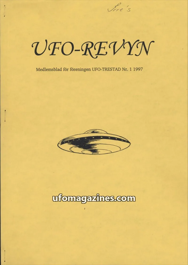 Cover of UFO Revyn (UFO-Trestad) issue 1: UFO-REVYN