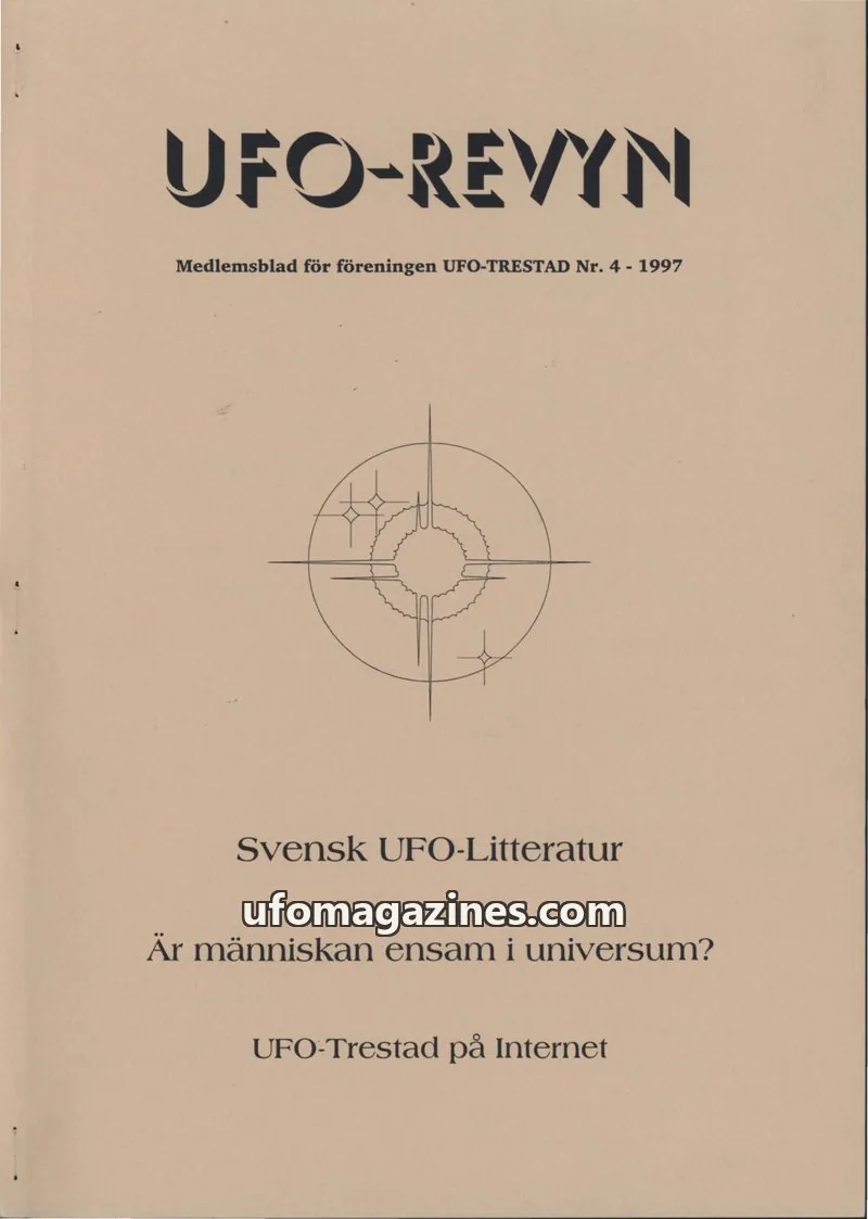 Cover of UFO Revyn (UFO-Trestad) issue 4: UFO-REVYN
