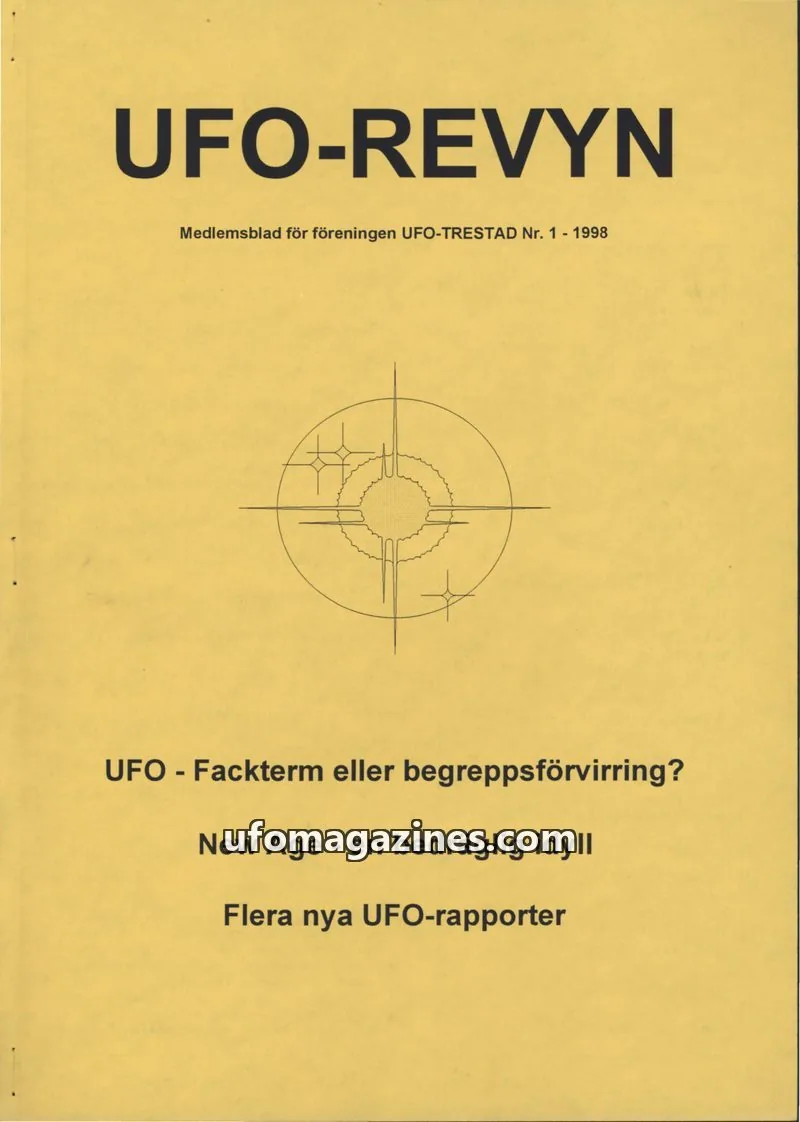Cover of UFO Revyn (UFO-Trestad) issue 1: UFO-REVYN