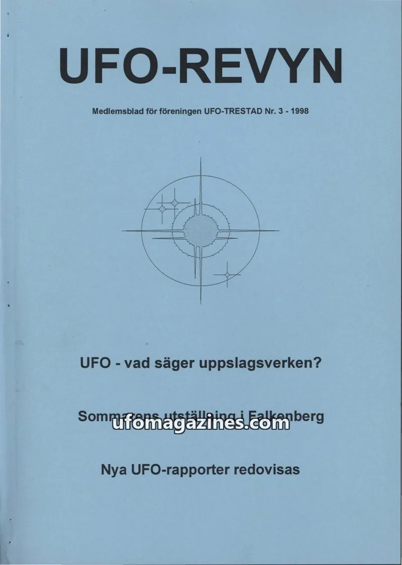 Cover of UFO Revyn (UFO-Trestad) issue 3: UFO-REVYN