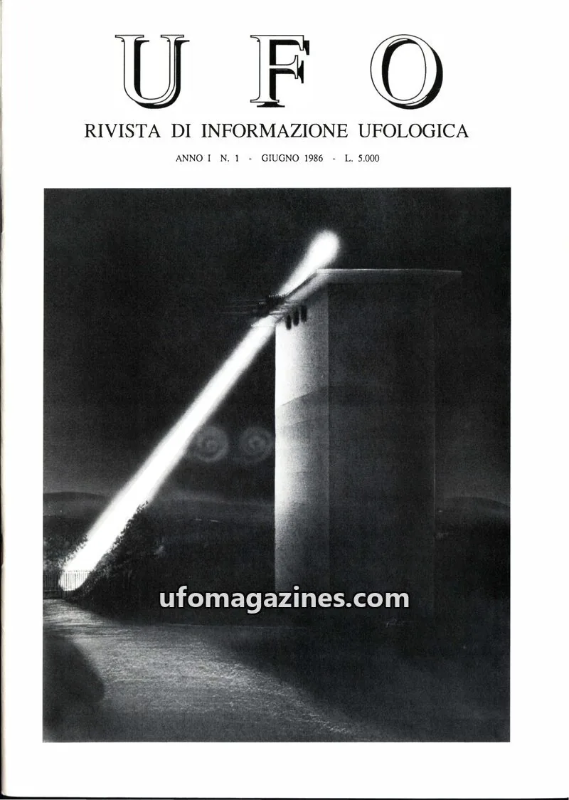 Cover of UFO Rivista di Informazione Ufologica (CISU) issue 1: UFO