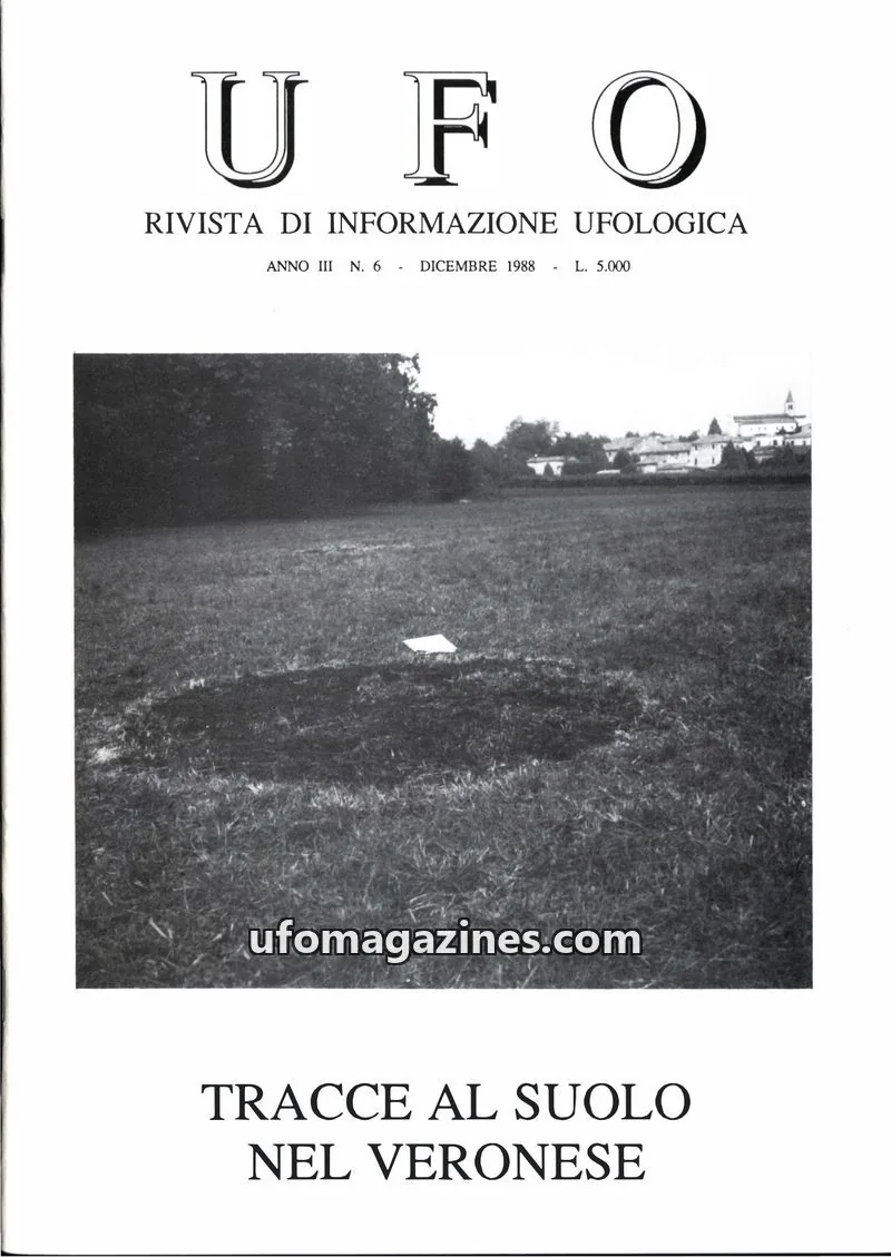 Cover of UFO Rivista di Informazione Ufologica (CISU) issue 6: UFO