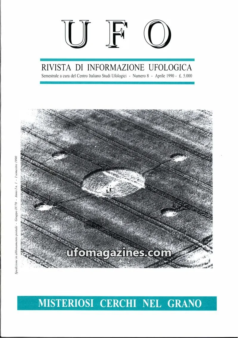 Cover of UFO Rivista di Informazione Ufologica (CISU) issue 8: UFO - Rivista di Informazione Ufologica