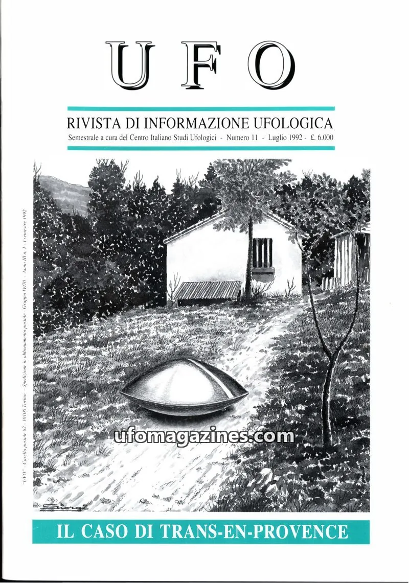 Cover of UFO Rivista di Informazione Ufologica (CISU) issue 11: UFO RIVISTA DI INFORMAZIONE UFOLOGICA