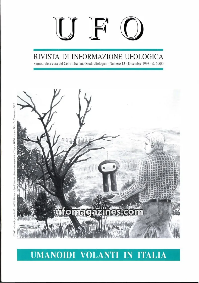 Cover of UFO Rivista di Informazione Ufologica (CISU) issue 13: UFO RIVISTA DI INFORMAZIONE UFOLOGICA