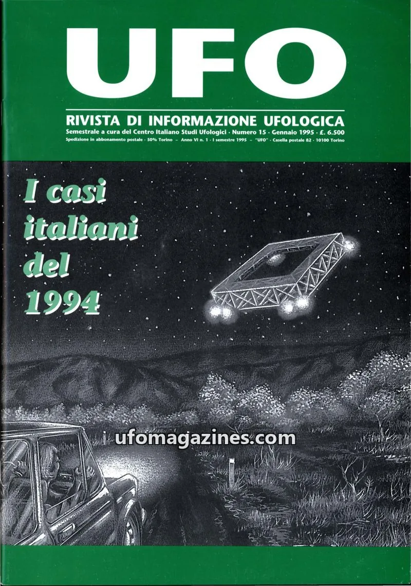 Cover of UFO Rivista di Informazione Ufologica (CISU) issue 15: UFO