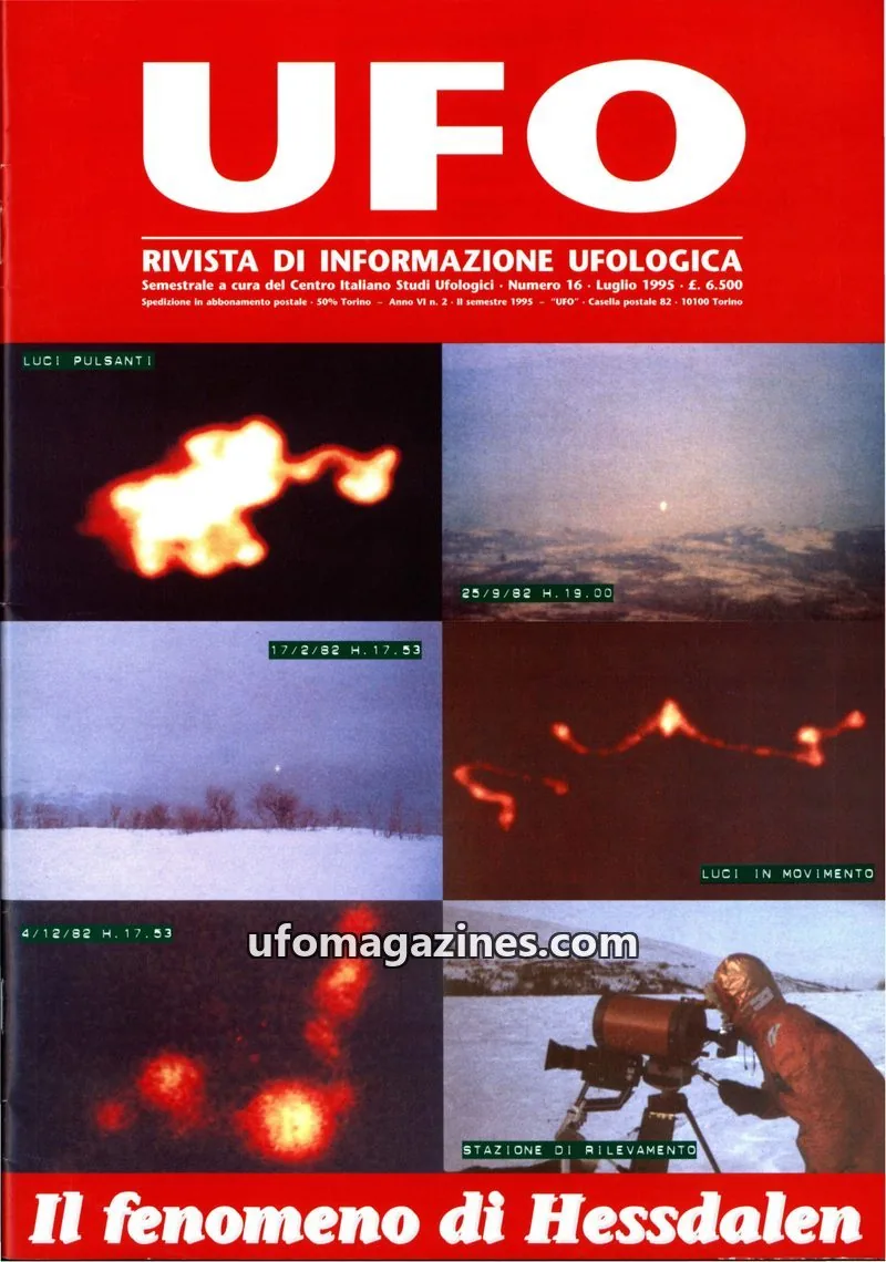 Cover of UFO Rivista di Informazione Ufologica (CISU) issue 16: UFO Rivista di Informazione Ufologica