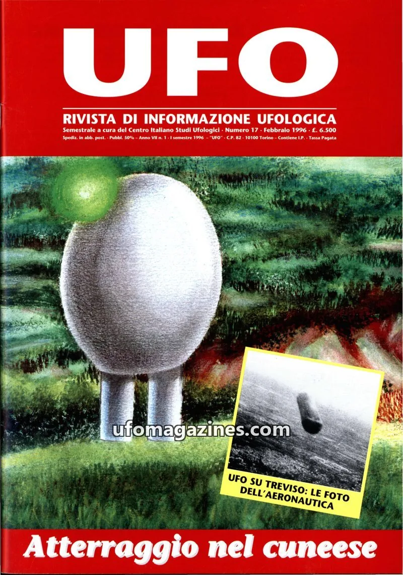 Cover of UFO Rivista di Informazione Ufologica (CISU) issue 17: UFO