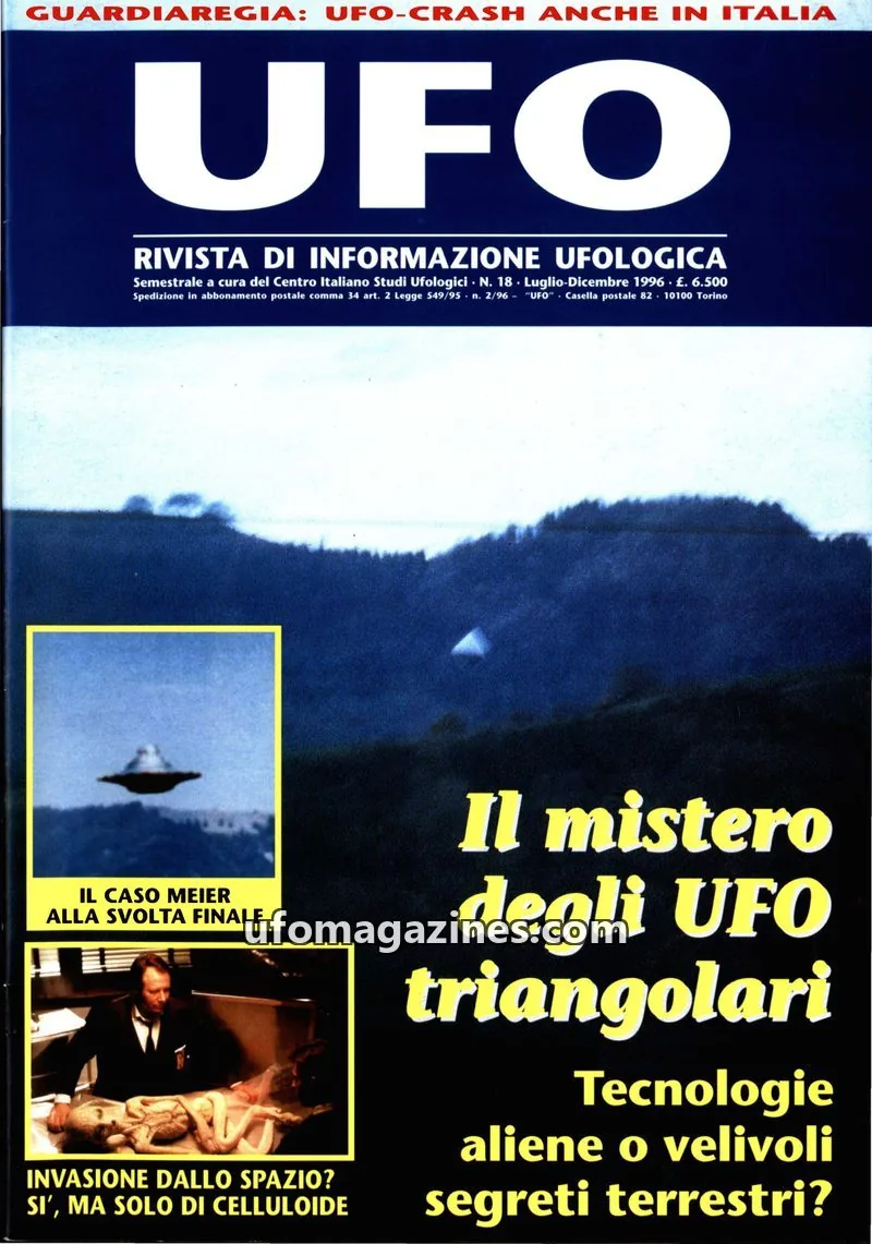 Cover of UFO Rivista di Informazione Ufologica (CISU) issue 18: UFO