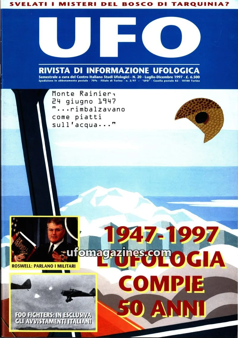 Cover of UFO Rivista di Informazione Ufologica (CISU) issue 20: UFO