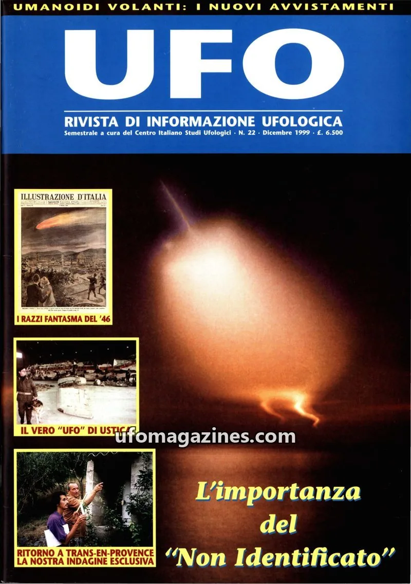 Cover of UFO Rivista di Informazione Ufologica (CISU) issue 22: UFO
