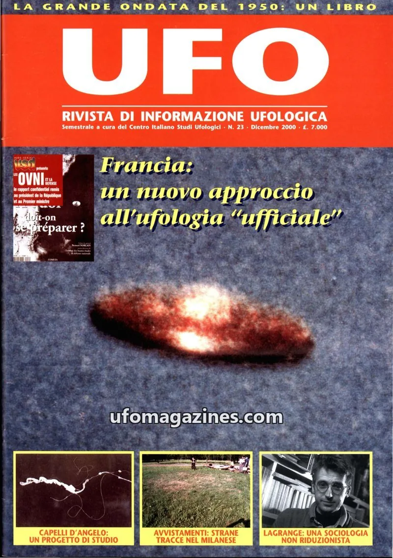 Cover of UFO Rivista di Informazione Ufologica (CISU) issue 23: UFO Rivista di Informazione Ufologica