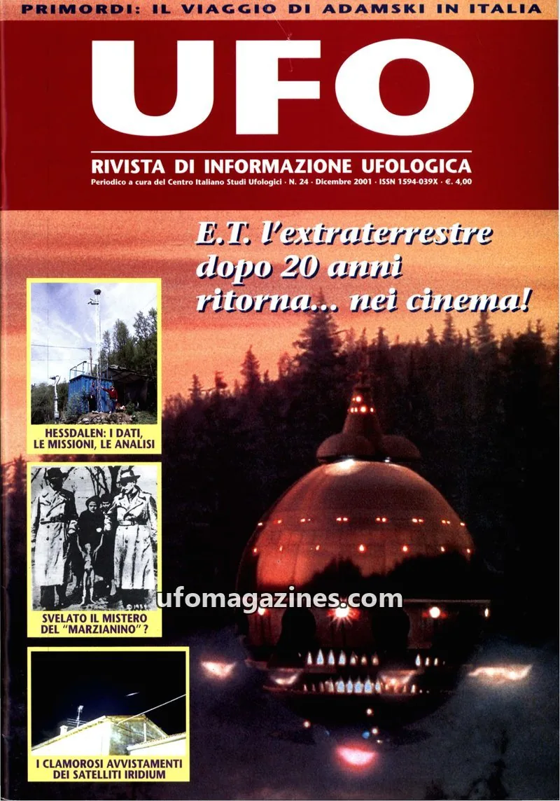 Cover of UFO Rivista di Informazione Ufologica (CISU) issue 24: UFO Rivista di Informazione Ufologica