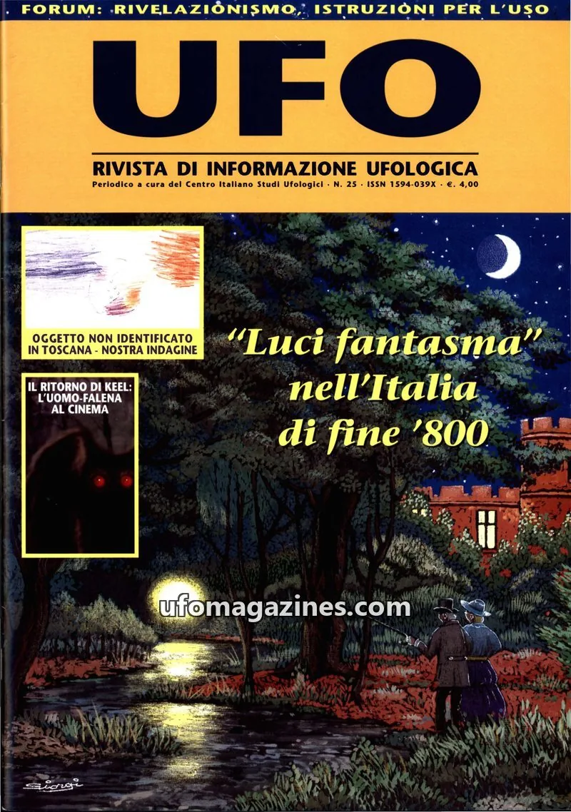 Cover of UFO Rivista di Informazione Ufologica (CISU) issue 25: UFO