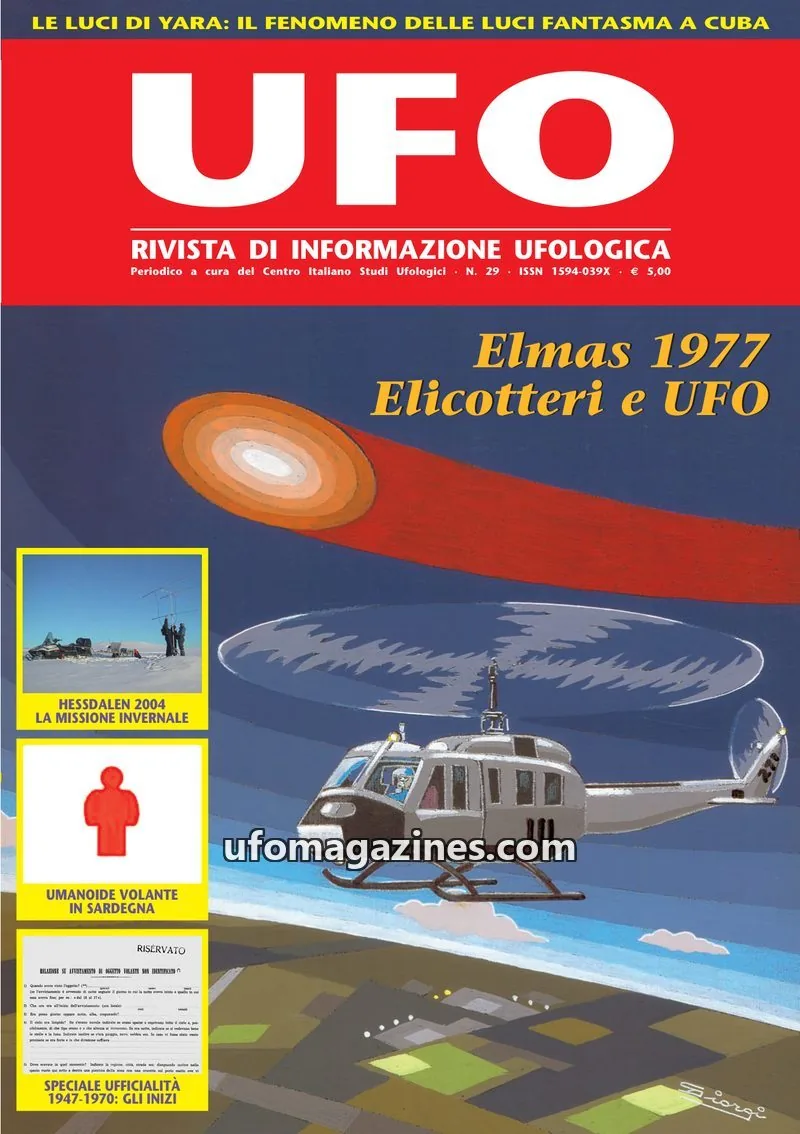 Cover of UFO Rivista di Informazione Ufologica (CISU) issue 29: UFO