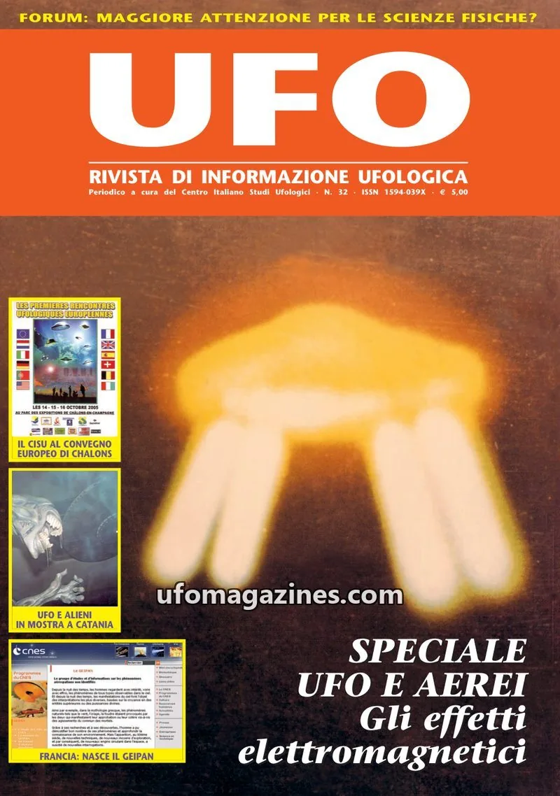 Cover of UFO Rivista di Informazione Ufologica (CISU) issue 32: UFO Rivista di Informazione Ufologica