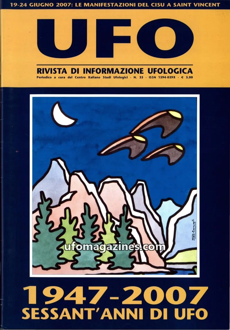 Cover of UFO Rivista di Informazione Ufologica (CISU) issue 35: UFO