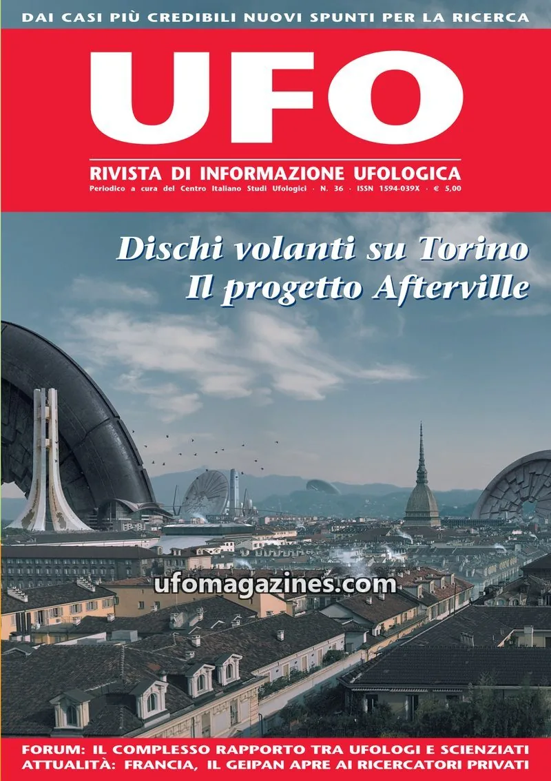 Cover of UFO Rivista di Informazione Ufologica (CISU) issue 36: UFO