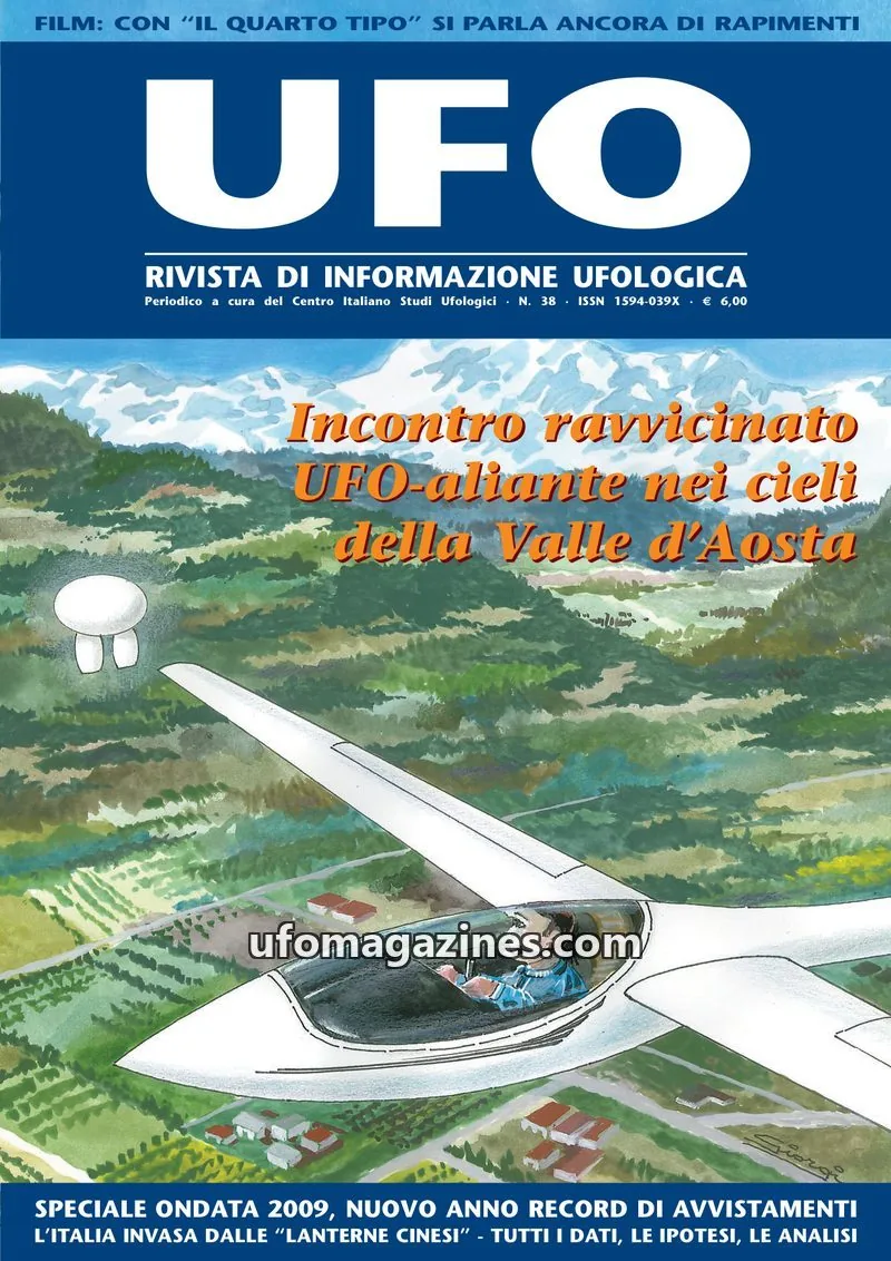 Cover of UFO Rivista di Informazione Ufologica (CISU) issue 38: UFO