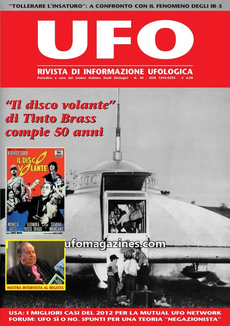 Cover of UFO Rivista di Informazione Ufologica (CISU) issue 40: UFO