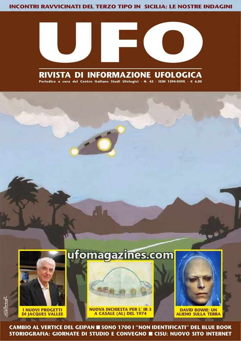 Cover of UFO Rivista di Informazione Ufologica (CISU) issue 42: UFO