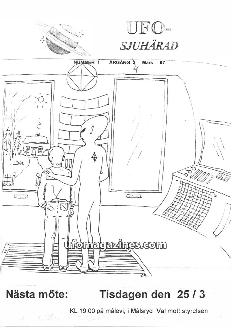 Cover of UFO-Sjuharad issue 1: UFO-SJUHÄRAD