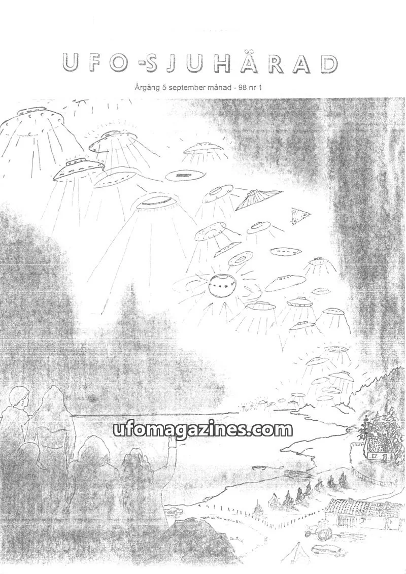 Cover of UFO-Sjuharad issue 1: UFO-SJUHÄRAD