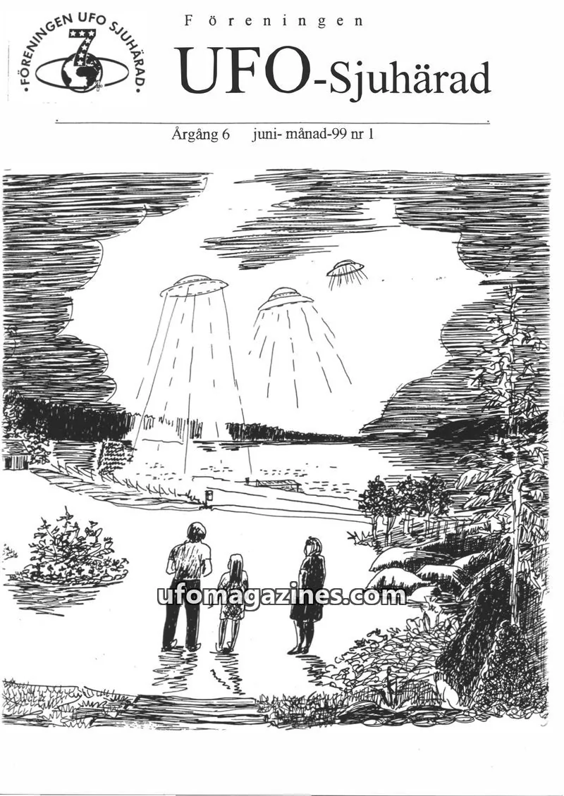 Cover of UFO-Sjuharad issue 1: UFO-Sjuhärad
