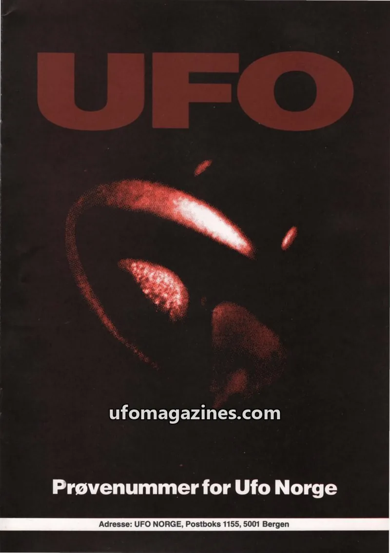 Cover of UFO issue Prøvenummer: UFO