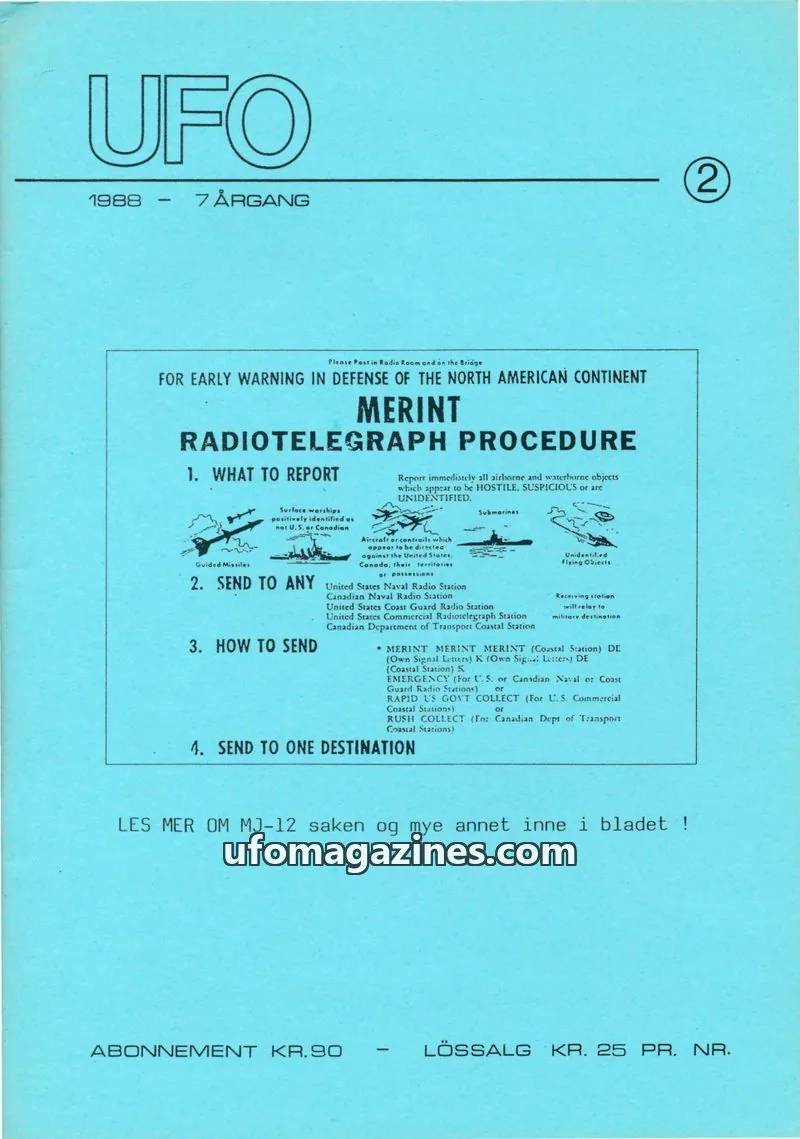 Cover of UFO issue 2: UFO