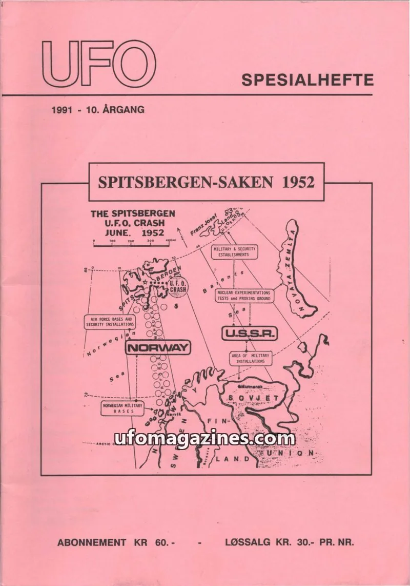 Cover of UFO issue 1991: UFO SPESIALHEFTE