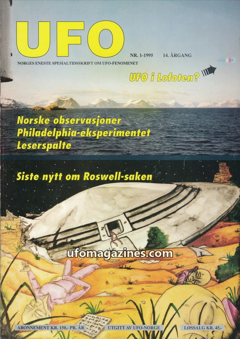 Cover of UFO issue 1-1995: UFO