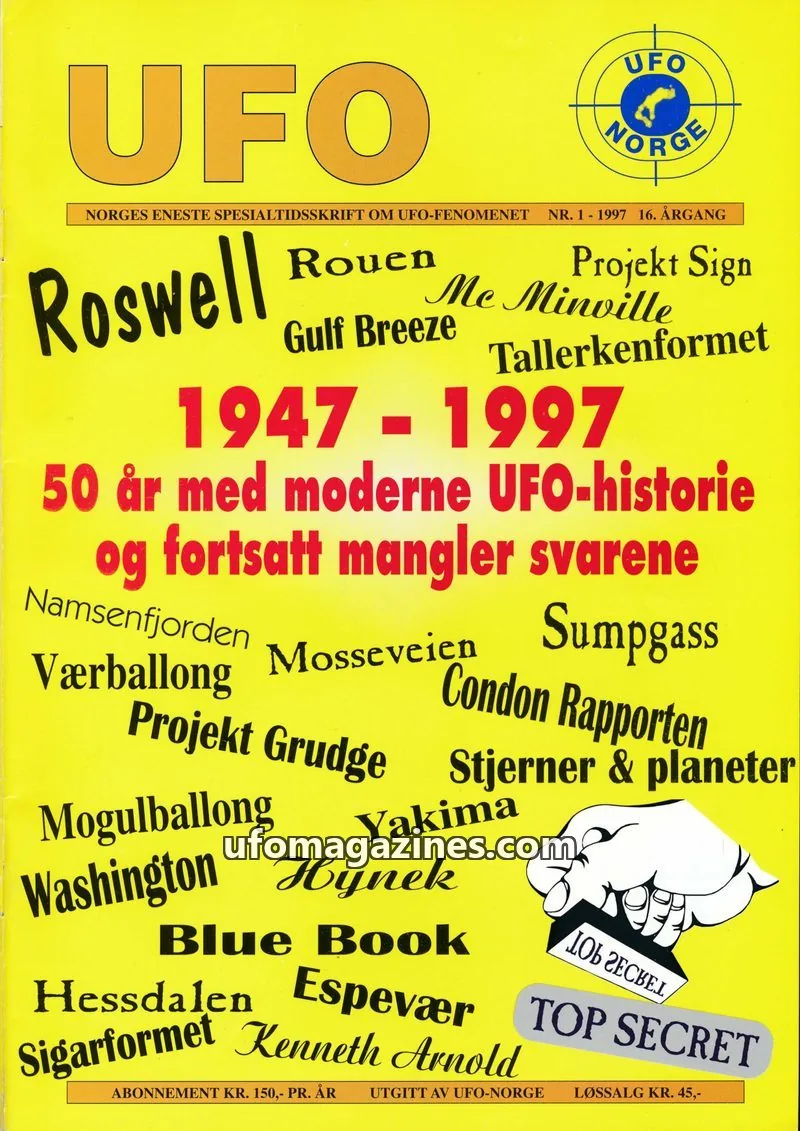 Cover of UFO issue 1: UFO